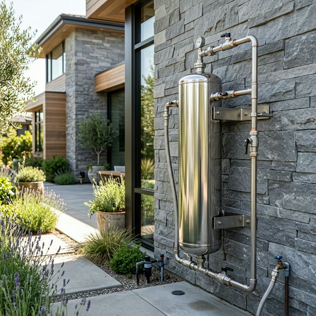 Filken Outdoor Filter stainless steel installation