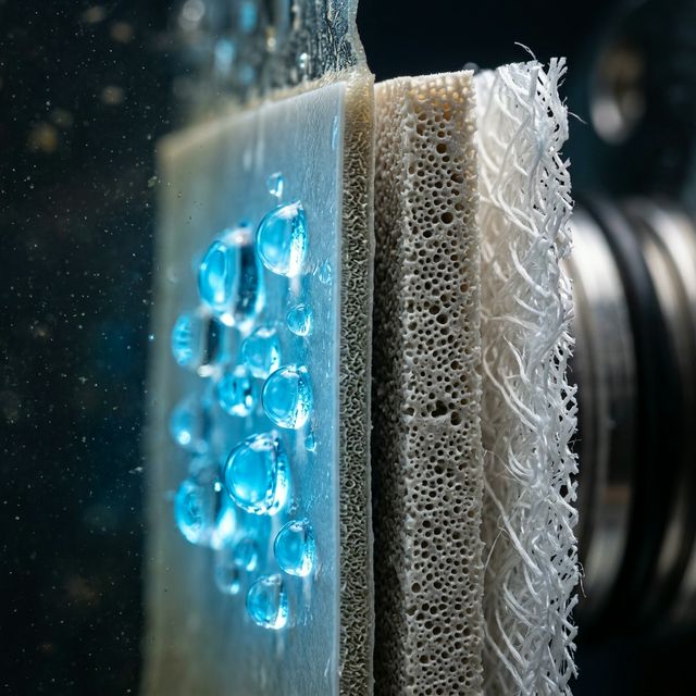 Reverse Osmosis Membrane Macro Photography